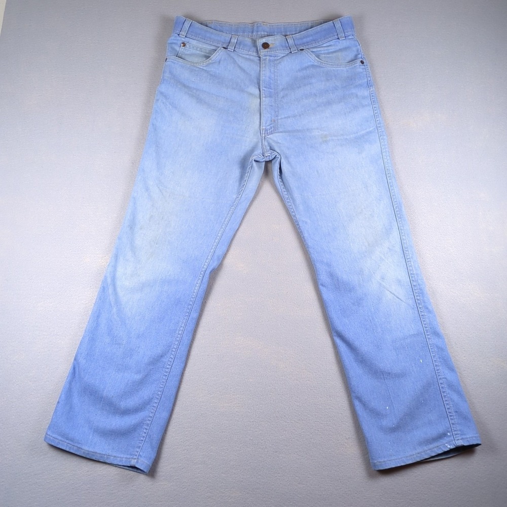 Vintage Levis Orange Tab Jeans Mens 38x29 Light Blue 80s Skosh More Room
